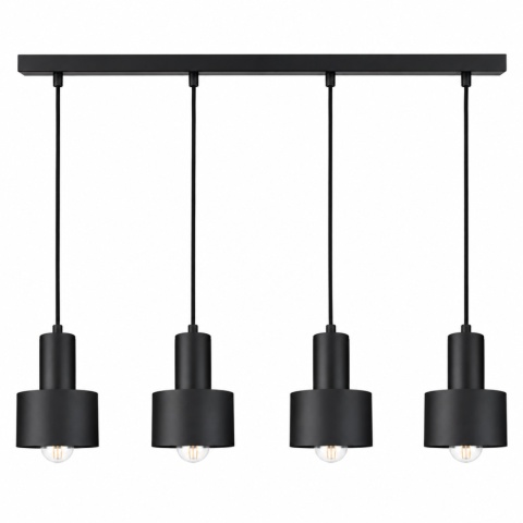 Lampa wisząca 4xE27 LUCE BLACK