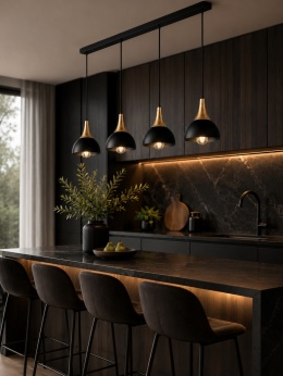 Lampa wisząca 4xE27 Rea Gold