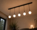 Lampa wisząca 5xE14 Mondi Black