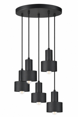 Lampa wisząca 5xE27 LUCE BLACK