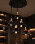 Lampa wisząca 5xE27 Rea Gold