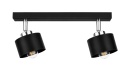 Ceiling Lamp 2xE27 SIMPLY BLACK/SILVER