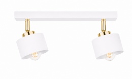 Ceiling Lamp 2xE27 SIMPLY WHITE/GOLD