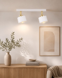 Ceiling Lamp 2xE27 SIMPLY WHITE/GOLD
