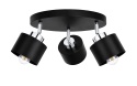 Spot 3xE27 SIMPLY BLACK/SILVER
