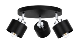 Spot 3xE27 SIMPLY BLACK/SILVER