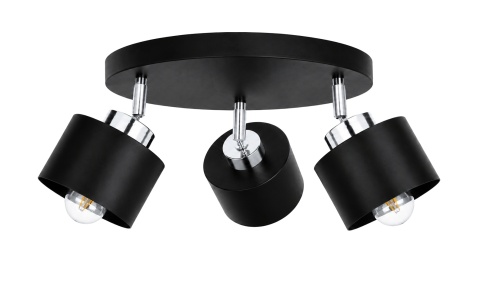 Spot 3xE27 SIMPLY BLACK/SILVER