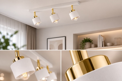 Spot 3xE27 SIMPLY WHITE/GOLD