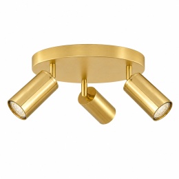 Spot 3xGU10 EYE BLACK GOLD