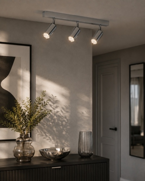 Ceiling Lamp 3xGU10 EYE SILVER
