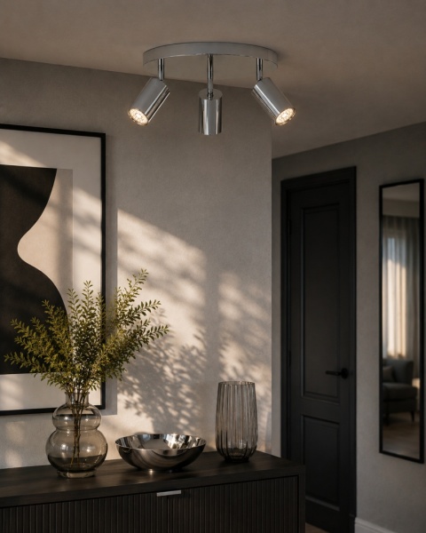 Ceiling Lamp 3xGU10 EYE SILVER