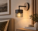 Kinkiet 1xE27 CASA BLACK WOOD