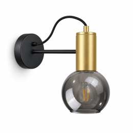 Kinkiet 1xE27 LIV BLACK/GOLD