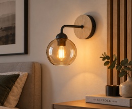 Kinkiet 1xE27 MELLE WOOD