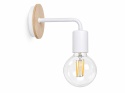 Kinkiet 1xE27 NIXON WOOD WHITE