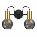 Kinkiet 2xE27 LIV BLACK/GOLD