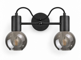Kinkiet 2xE27 LIV BLACK