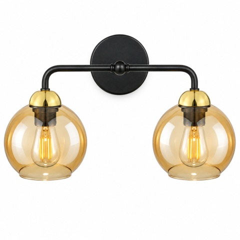 Kinkiet 2xE27 MELLE GOLD