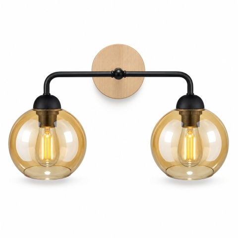 Kinkiet 2xE27 MELLE WOOD