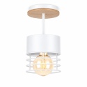 Lampa sufitowa 1xE27 CASA WHITE WOOD