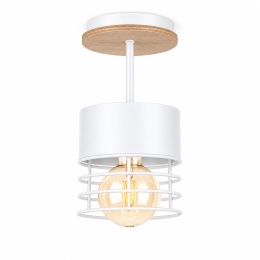 Ceiling Lamp 1xE27 CASA WHITE WOOD