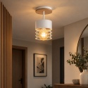 Lampa sufitowa 1xE27 CASA WHITE WOOD