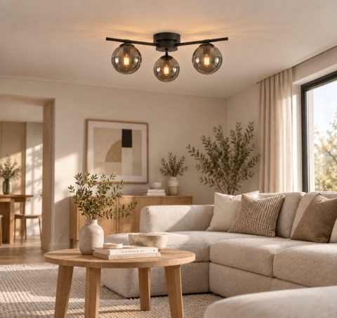 Lampa sufitowa 3xE14 APEKS DARK