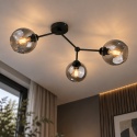 Lampa sufitowa 3xE27 ACRO BLACK/SMOKY