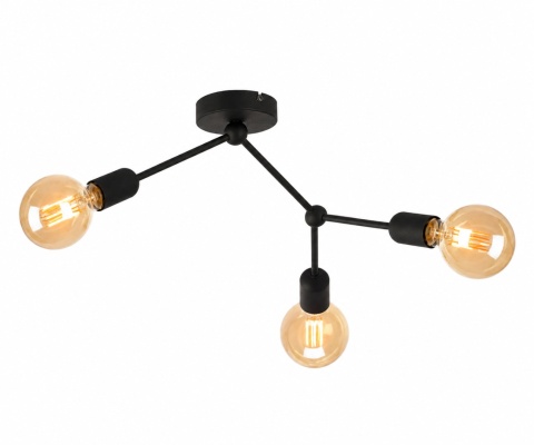 Lampa sufitowa 3xE27 ACRO BLACK