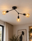 Lampa sufitowa 3xE27 ACRO BLACK