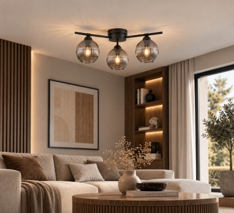Lampa sufitowa 3xE27 ALBEDO DARK