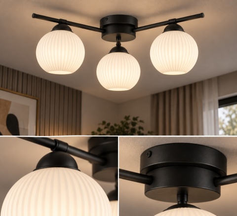 Lampa sufitowa 3xE27 ALBEDO WHITE