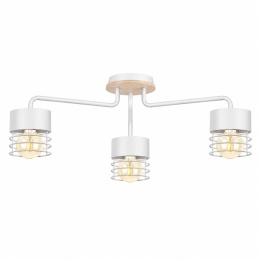 Lampa sufitowa 3xE27 CASA WHITE WOOD