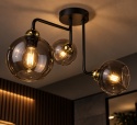 Lampa sufitowa 3xE27 COSMO BLACK/GOLD