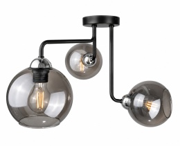 Lampa sufitowa 3xE27 COSMO BLACK/SILVER