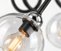 Lampa sufitowa 3xE27 EVIE BLACK/SILVER