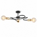 Lampa sufitowa 3xE27 FIORE BLACK/GOLD