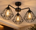 Lampa sufitowa 3xE27 FOSKAL BLACK