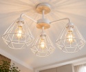 Lampa sufitowa 3xE27 FOSKAL WHITE WOOD