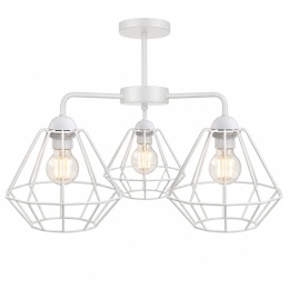Lampa sufitowa 3xE27 FOSKAL WHITE
