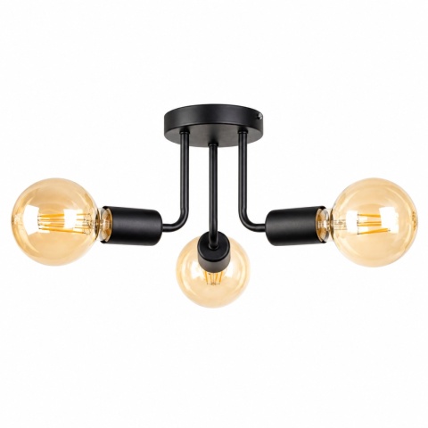 Lampa sufitowa 3xE27 LUNA BLACK