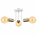 Lampa sufitowa 3xE27 LUNA WHITE/GOLD