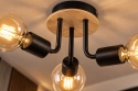 Lampa sufitowa 3xE27 LUNA WOOD BLACK