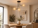 Lampa sufitowa 3xE27 MEGAN BLACK/GOLD