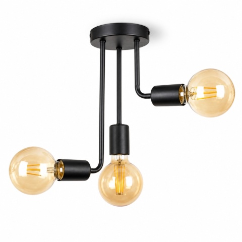 Lampa sufitowa 3xE27 MEGAN BLACK