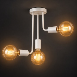 Lampa sufitowa 3xE27 MEGAN WHITE