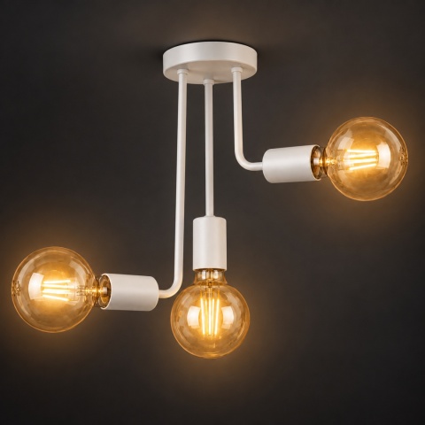 Lampa sufitowa 3xE27 MEGAN WHITE