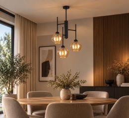 Lampa sufitowa 3xE27 ROCKET AMBER