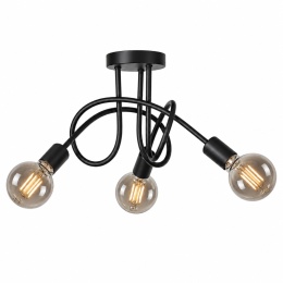 Lampa sufitowa 3xE27 RUMBA BLACK