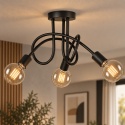Lampa sufitowa 3xE27 RUMBA BLACK